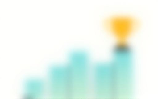 A chart showing upward growth and a trophy icon, symbolizing performance and reward systems.